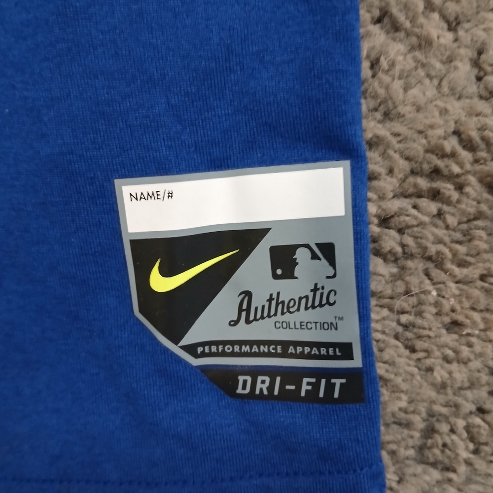 Nike Dri-Fit Mens Blue Los Angeles Dodgers Baseball Tee Shirt Size XL - Picture 5 of 7